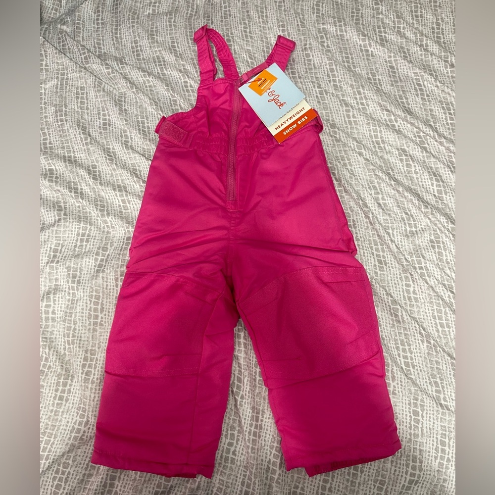 Cat & Jack Pink Kids Snow Bib